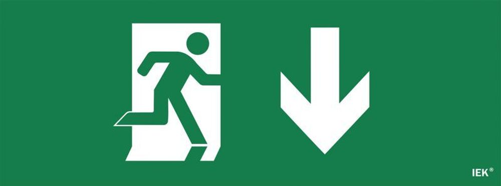 Этикетка самоклеящаяся "Фигура/стрелка вниз" ССА 1005 IEK LPC10-1-35-13-FNIZ