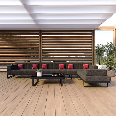 Лаунж зона угловая Ideal Patio ТЕСОРА маренго - каркас карбон