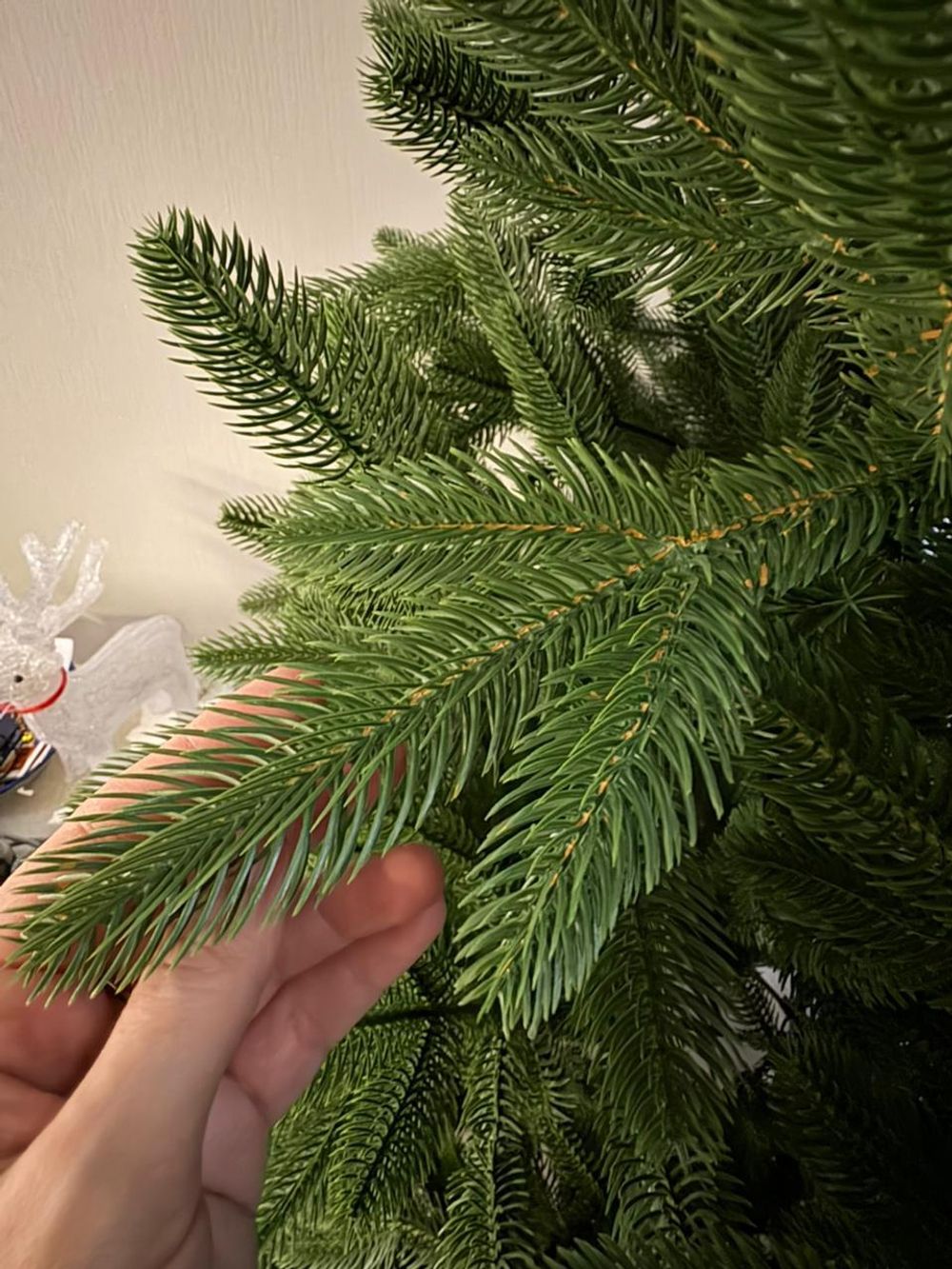 Елка с гирляндой «Олимпия» (Литая хвоя) 240 см / 2,4 м