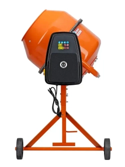 Бетономешалка строительная СИБРТЕХ, БСН-130, 130 л объем бака и 500 Вт мощность, чугунный венец и поликлиновый ремень, защита от перегрева и случайного пуска, без редуктора, бетоносмеситель, 95511