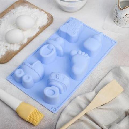 Форма для выпечки «Для новорожденных», 28,5×16,5 см, 6 ячеек