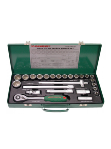 Набор головок торцевых 1/2"DR, 10-32 мм, 25 предметов Jonnesway S04H4125S