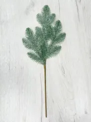 Ветвь еловая Блестящая в инее 50 см., Christmas DeLuxe (89132)