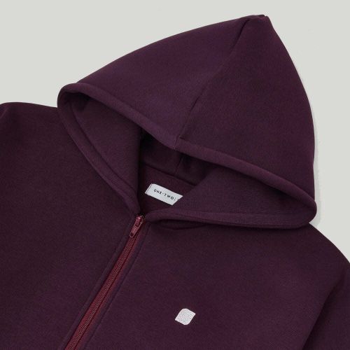 Худи One Two Zip-Up Potent Purple фиолетовый