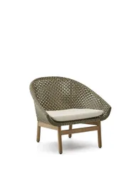 Кресло Olbia из искусственного ротанга и массива тика