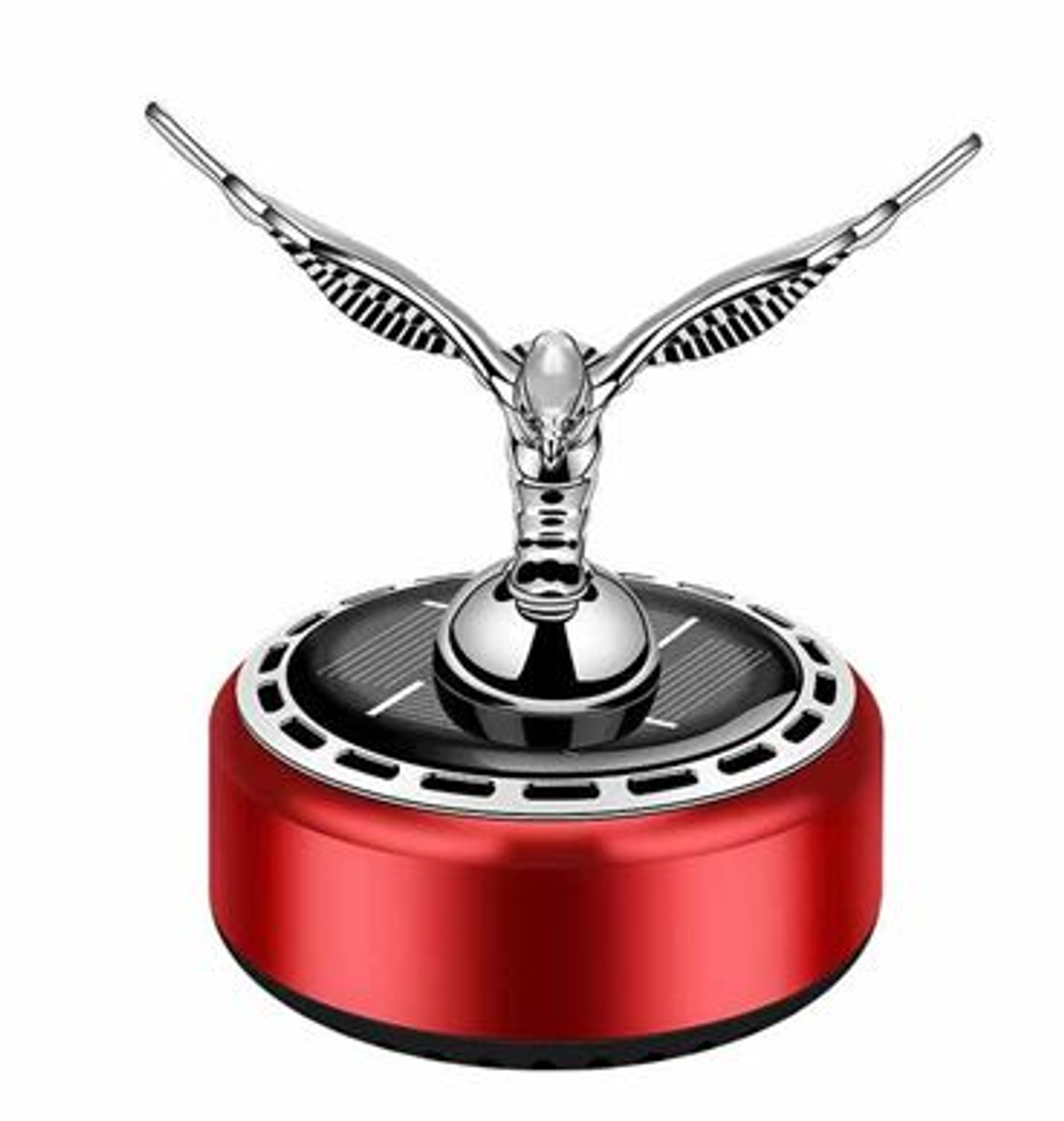 Ароматизатор-игрушка -на торпеду- ПТИЦА - солн батар (жидк)- YC-152RD