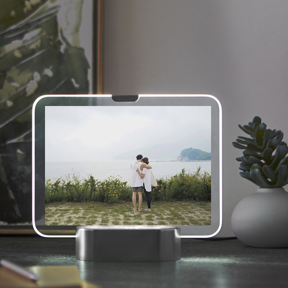 Фоторамка с подсветкой glo 13х18 никель