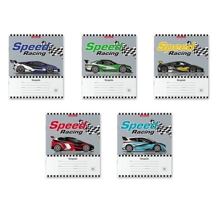 Тетрадь 24л, линия, ErichKrause Speed Racing