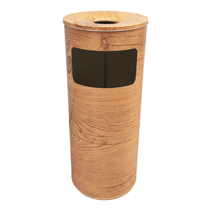 Урна с пепельницей К250Д из оцинкованной стали под дерево