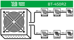Блок питания ATX BaseTech R2, 450W, Bulk, 1x4pin, 3xSATA, 3xMOLEX (BT-450R2)