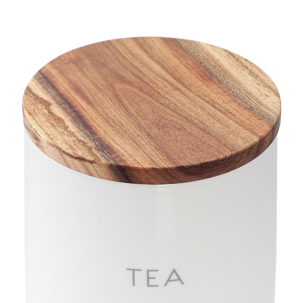 Банка керамическая для хранения чая, 650 мл, белая