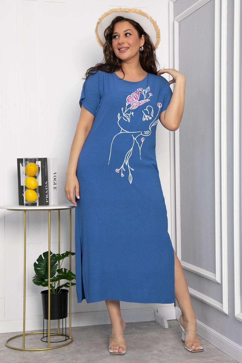 Платье Загадка (синее) П13704-8М LT Collection