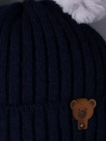 Шапка для мальчика зимняя вязаная и снуд