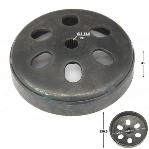 Барабан сцепления в сборе 163QMK с балансиром