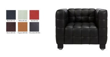 кресло kubus armchair ( кожа) (by Steel Arts)