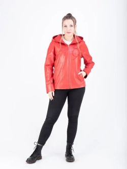 Куртка женская кожаная большие размеры