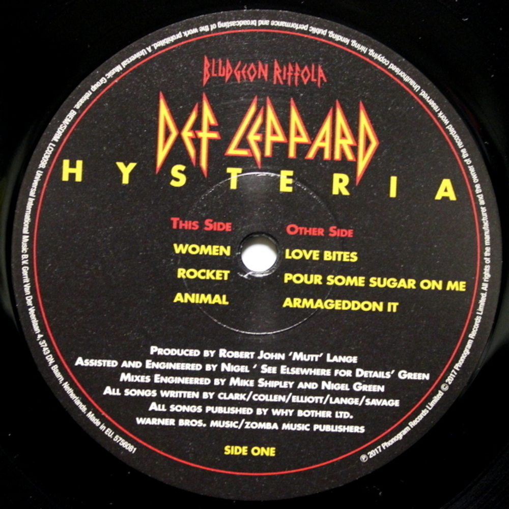 Def Leppard / Hysteria (2LP)