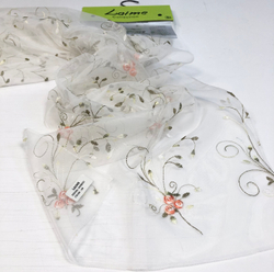 Тюль сетка с вышивкой розами арт. Розуэлл DM 8502 col. 04 из коллекции Laime