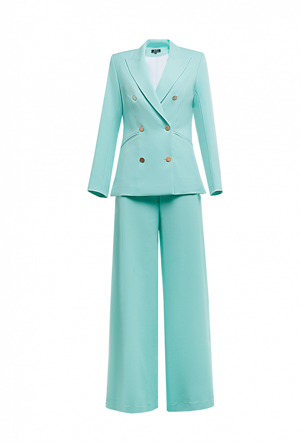 Костюм брючный мятный 13-01-24 SS