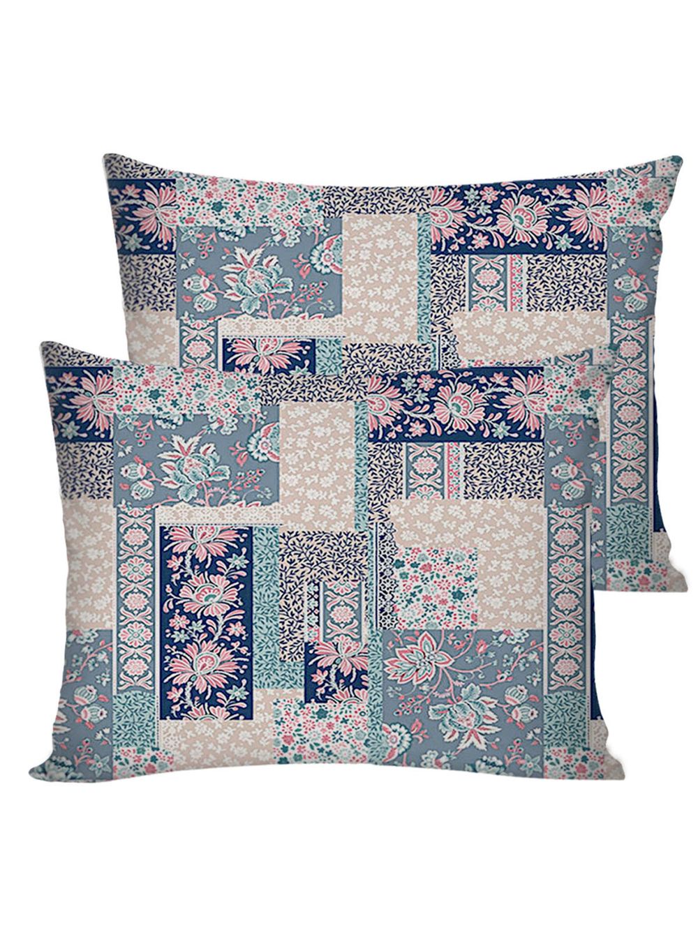 Постельное белье перкаль Сказка "Лоскутная мозаика" семейное Наволочка 50х70 см 2 шт Простынь на резинке 160x200 см Пододеяльник 145x215 см 2шт