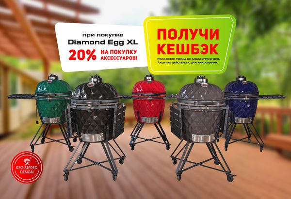 Кэшбек 20% на аксессуары Diamond Egg (завершена)