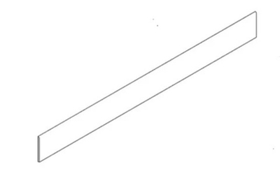 Плинтус BATTISCOPA ABSOLUTE WHITE RETT. (97110)