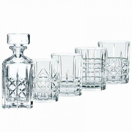 Nachtmann HIGHLAND - Набор 5 предметов для виски: декантер + 4 стакана хрустальное стекло