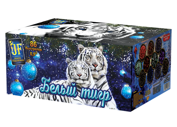 Батарея салютов Белый тигр (V) (86/0,9) JF CV23-86