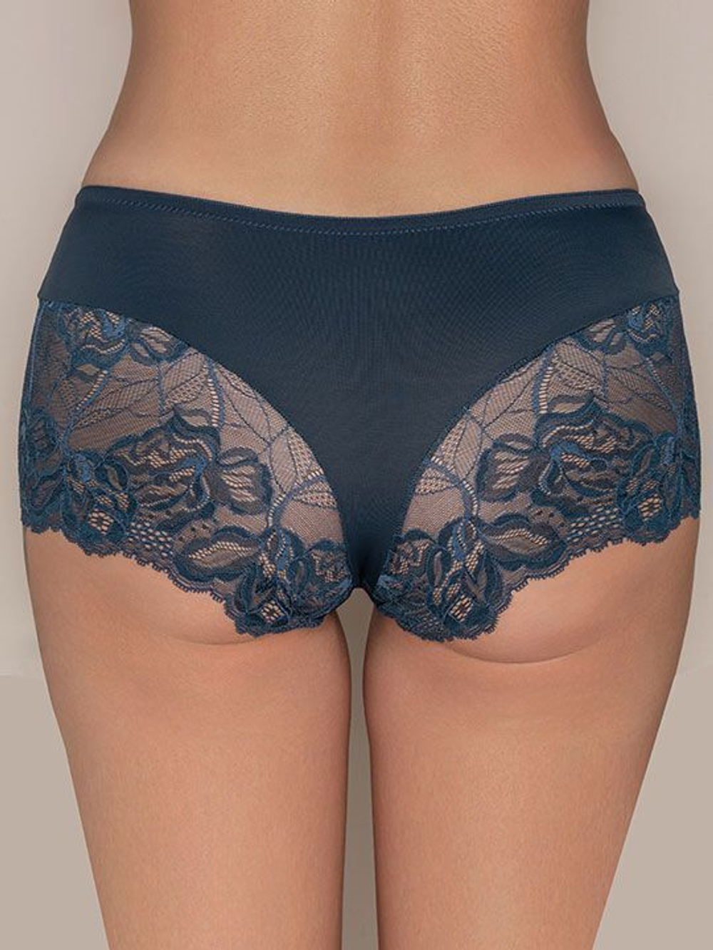 Трусы-шорты со средней линией талии Allure (Размер: 40) (Цвет: красный с бежевым)