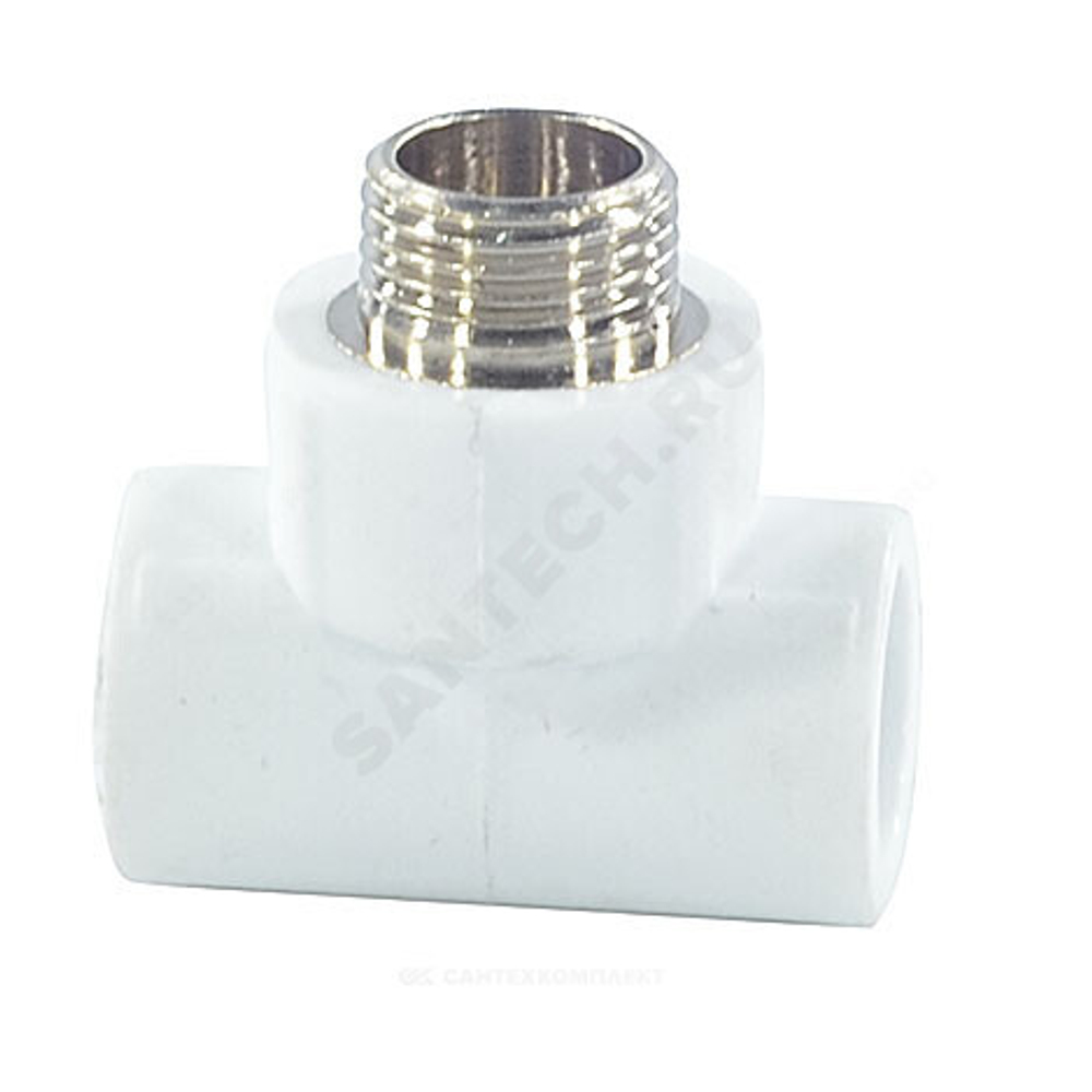 Тройник PP-R комбинированный белый Дн 32х3/4" НР PRO VALFEX 10128132-PRO