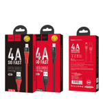Кабель USB - MicroUSB Hoco U53 (4A) Красный