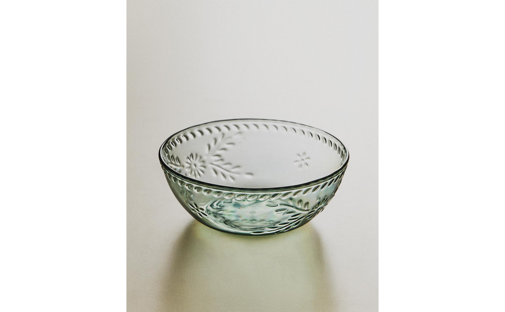 Zara Home миска из пластика, цвет зелёный, 15.6 см