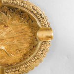 Винтажная латунная пепельница овальной формы