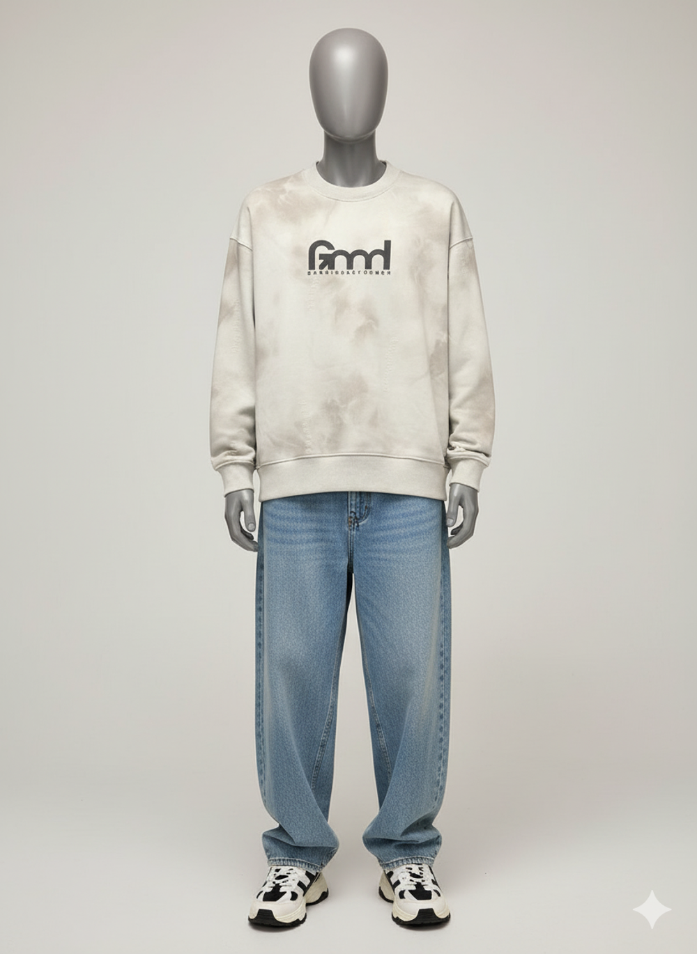 Стильная оверсайз толстовка 100% хлопок