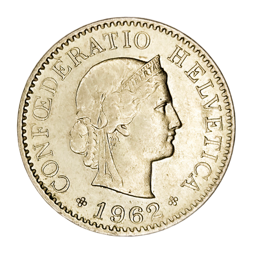 Switzerland, 5 Rappen, 1962 – Libertas Series, XF