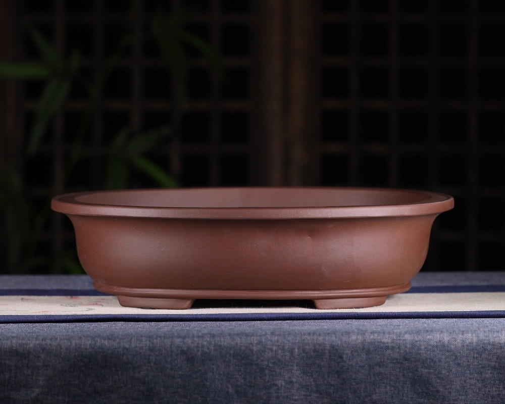 Состаренный неглазурованный горшок для бонсай высокого качества (исинская керамика) | 36.5*29.5*8.5