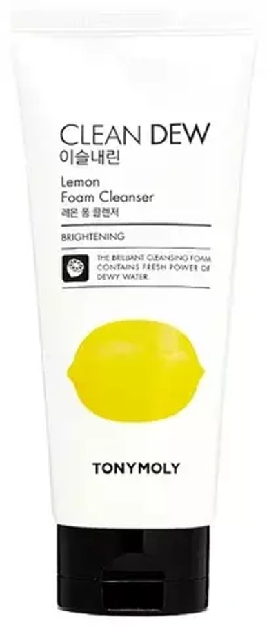Tony Moly Пенка для умывания с экстрактом лимона - Clean dew foam cleanser lemon, 180мл