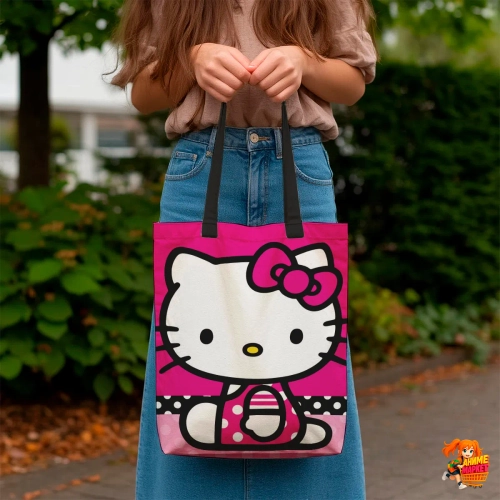 Сумка шоппер с принтом Hello Kitty