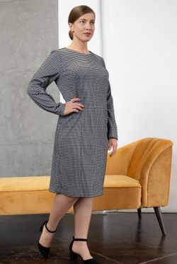 Трикотажное платье 2877АЕА, ромб #201Р052877АЕА