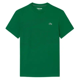 Мужская теннисная футболка Lacoste Ultra Dry Crocodile Print Sport - fairway/black