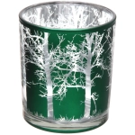 Подсвечник «Зимний лес» 8,5*10 см, Изумруд