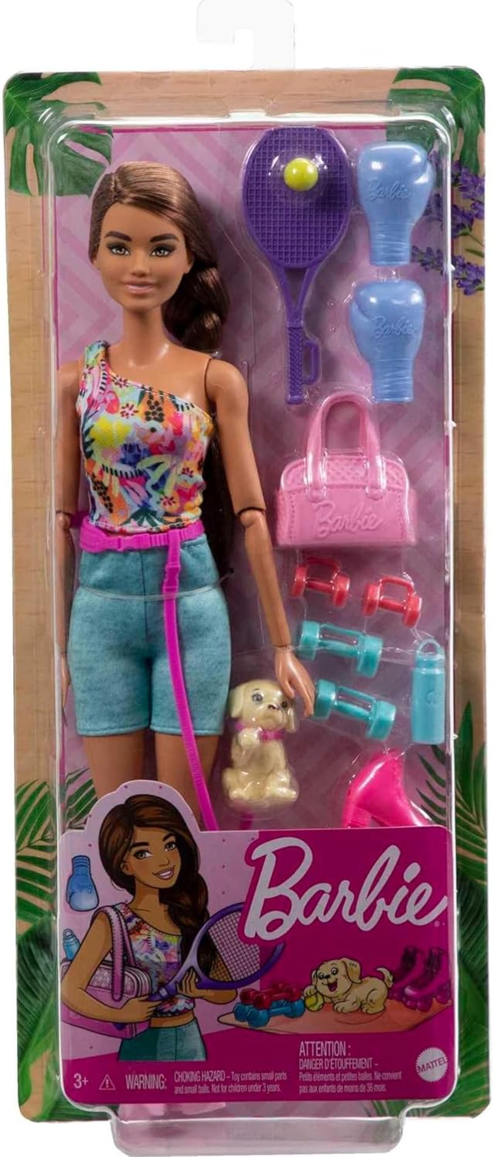 Кукла Barbie Спортсменка с собачкой
