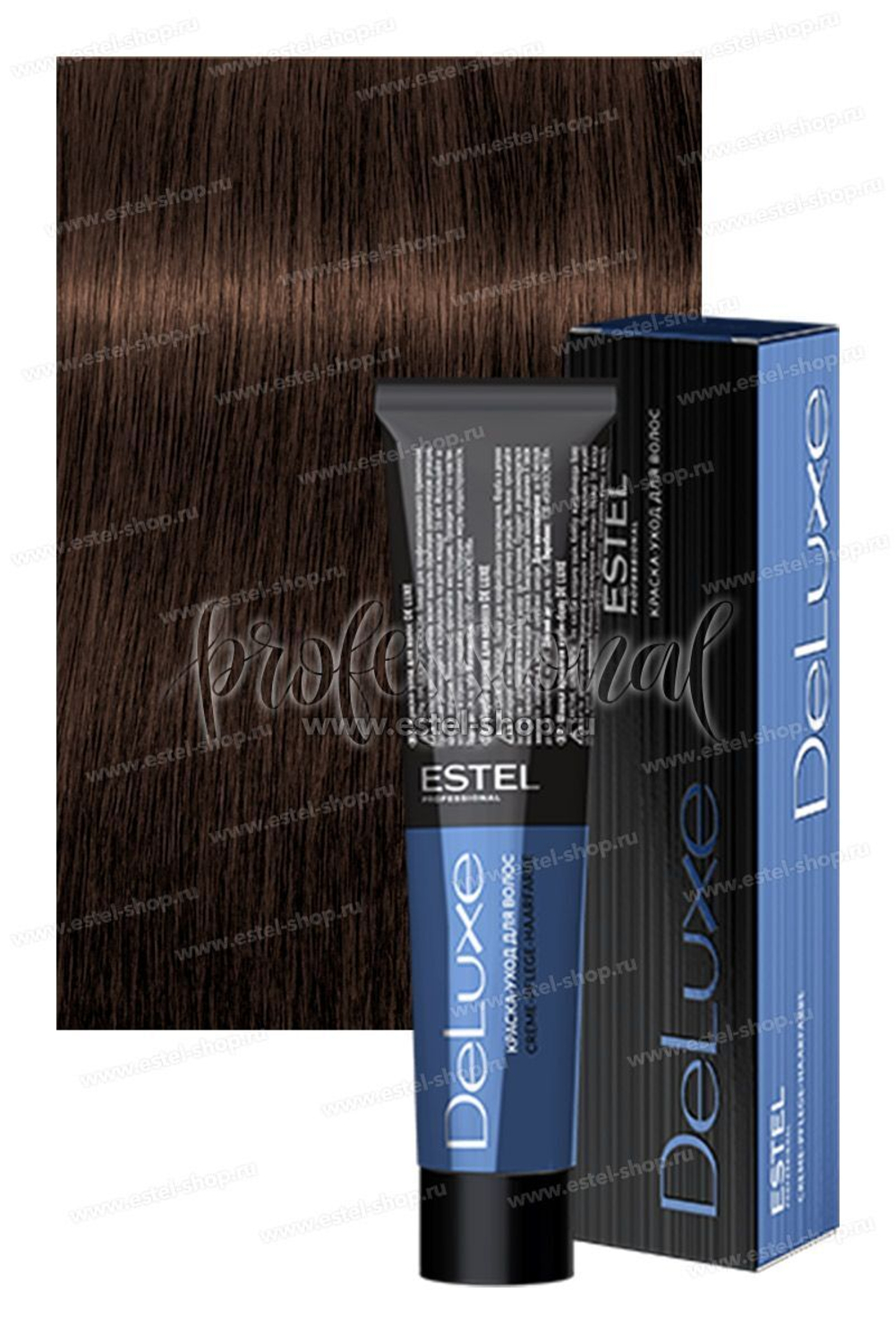 Estel DeLuxe 5/77 Светлый шатен коричневый интенсивный 60 мл