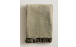 Zara Home плед из акрила, зелёный