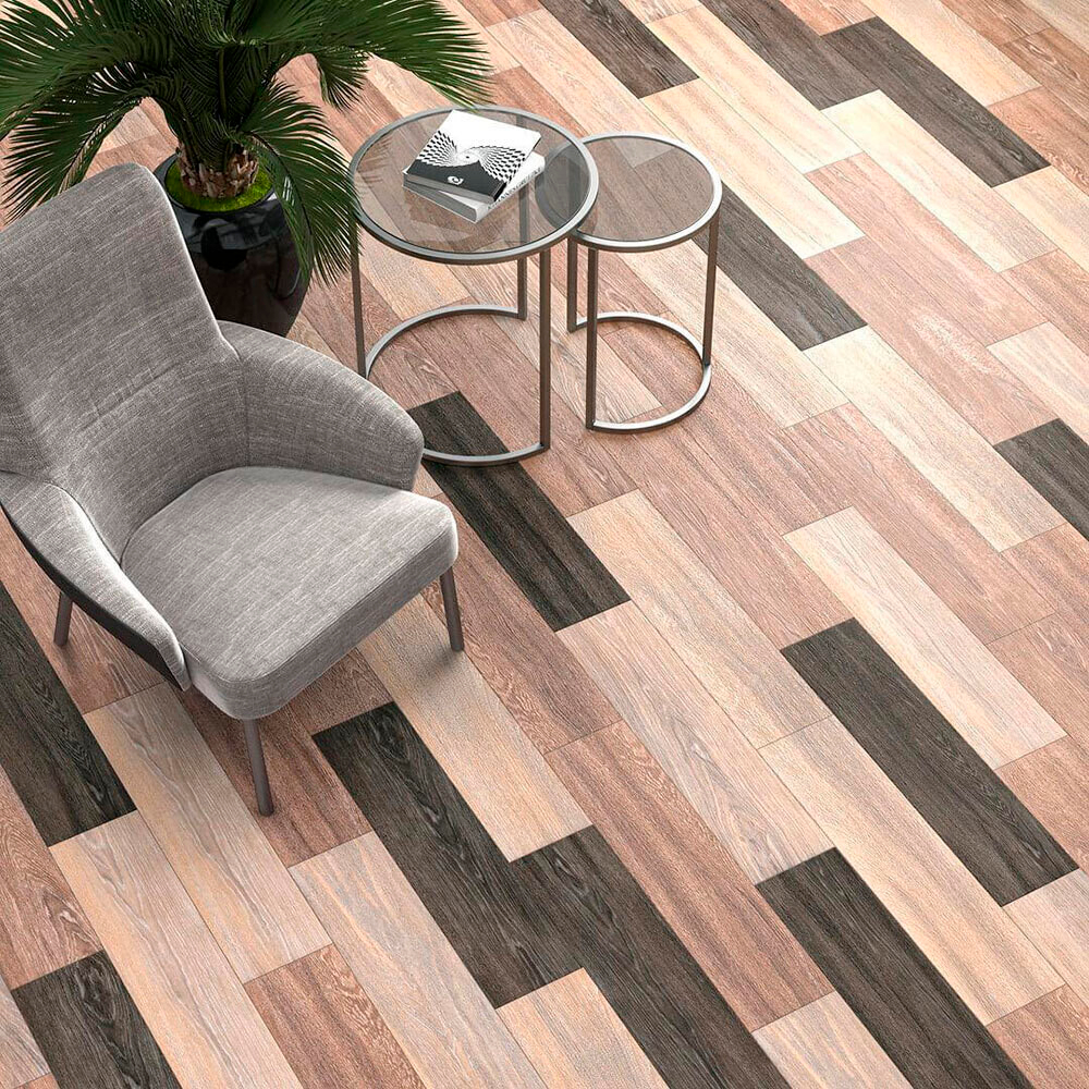 Керамогранит Kerama Marazzi Фрегат темно-коричневый обрезной 800х200х9 мм (11 шт.=1,76 кв.м)