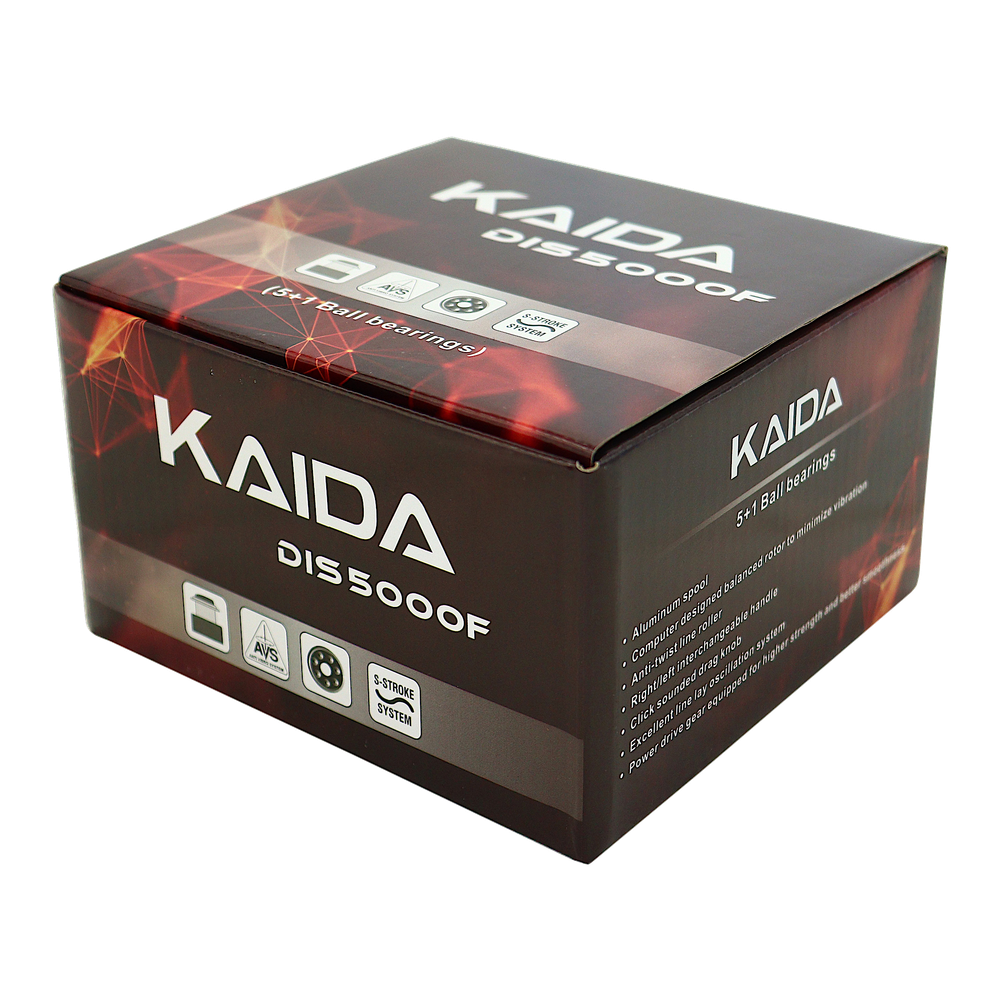 Катушка Kaida Discover DIS-5000F bb5+1 (5.0:1) 0.28/0.32/0.38мм-260/170/135м 300г _см/об