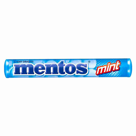Жевательные конфеты Mentos Roll Mint со вкусом мяты, 29 г