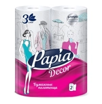 Полотенца бумажные PAPIA DECOR 3слоя 2 рулона (14) арт. 5078291