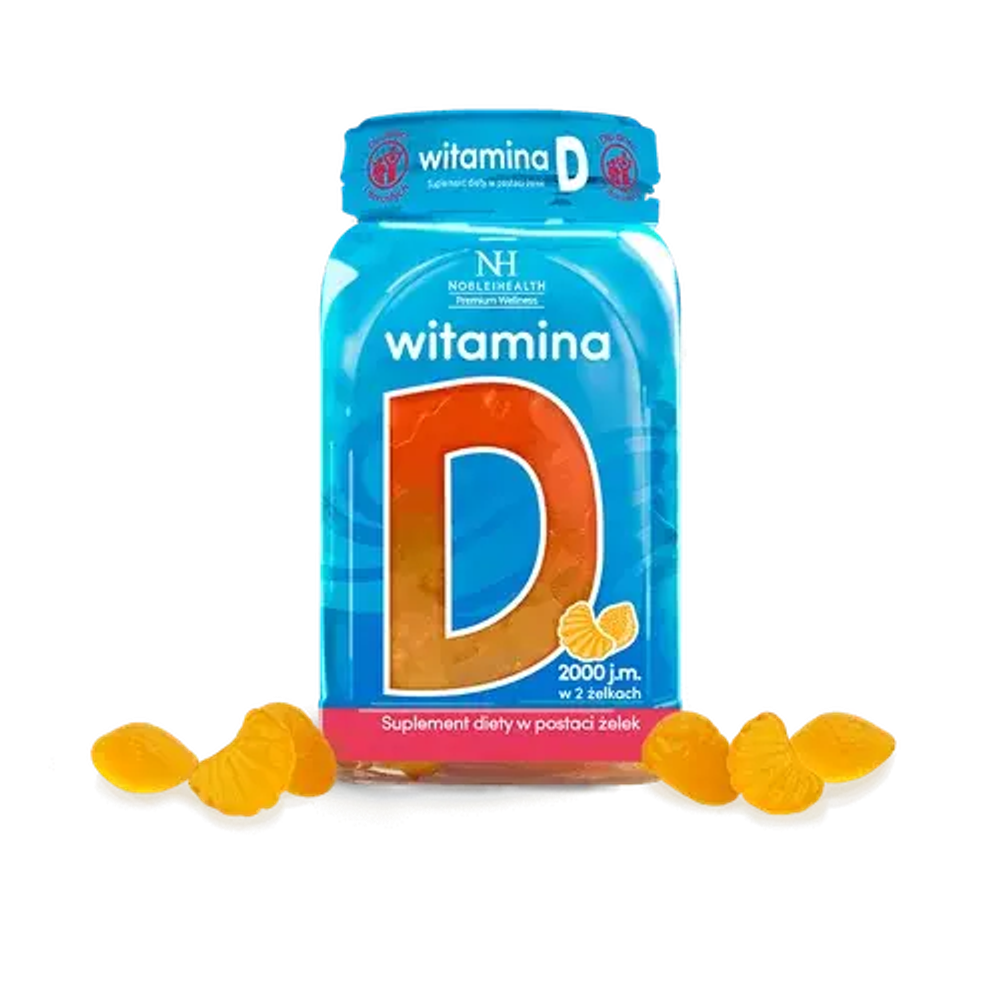 Noble Health Витамин D - 60 желейных конфет со вкусом апельсина