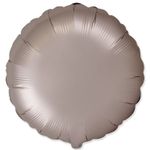 Шар (18''/46 см) Круг, Грибной, Сатин, 1 шт.